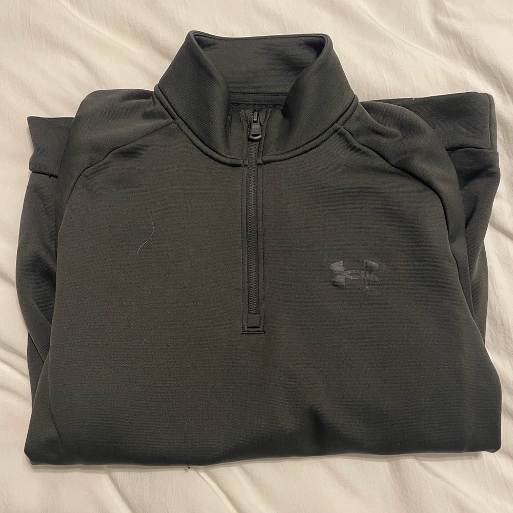 Under Armour Army Green Quarter-Zip Pullover